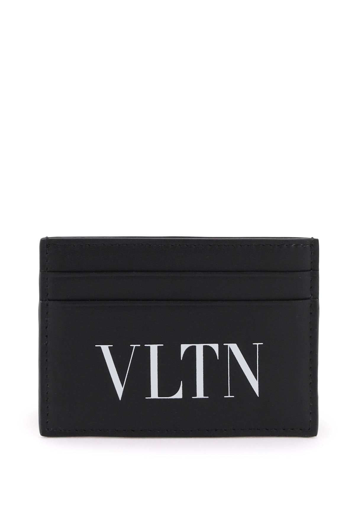 Valentino Garavani Leather Vltn Cardholder   Black