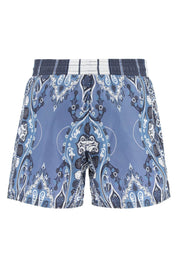 Etro Paisley Print Swimtrunks   Blue