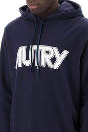 Autry Hoodie With Maxi Logo Print   Blue