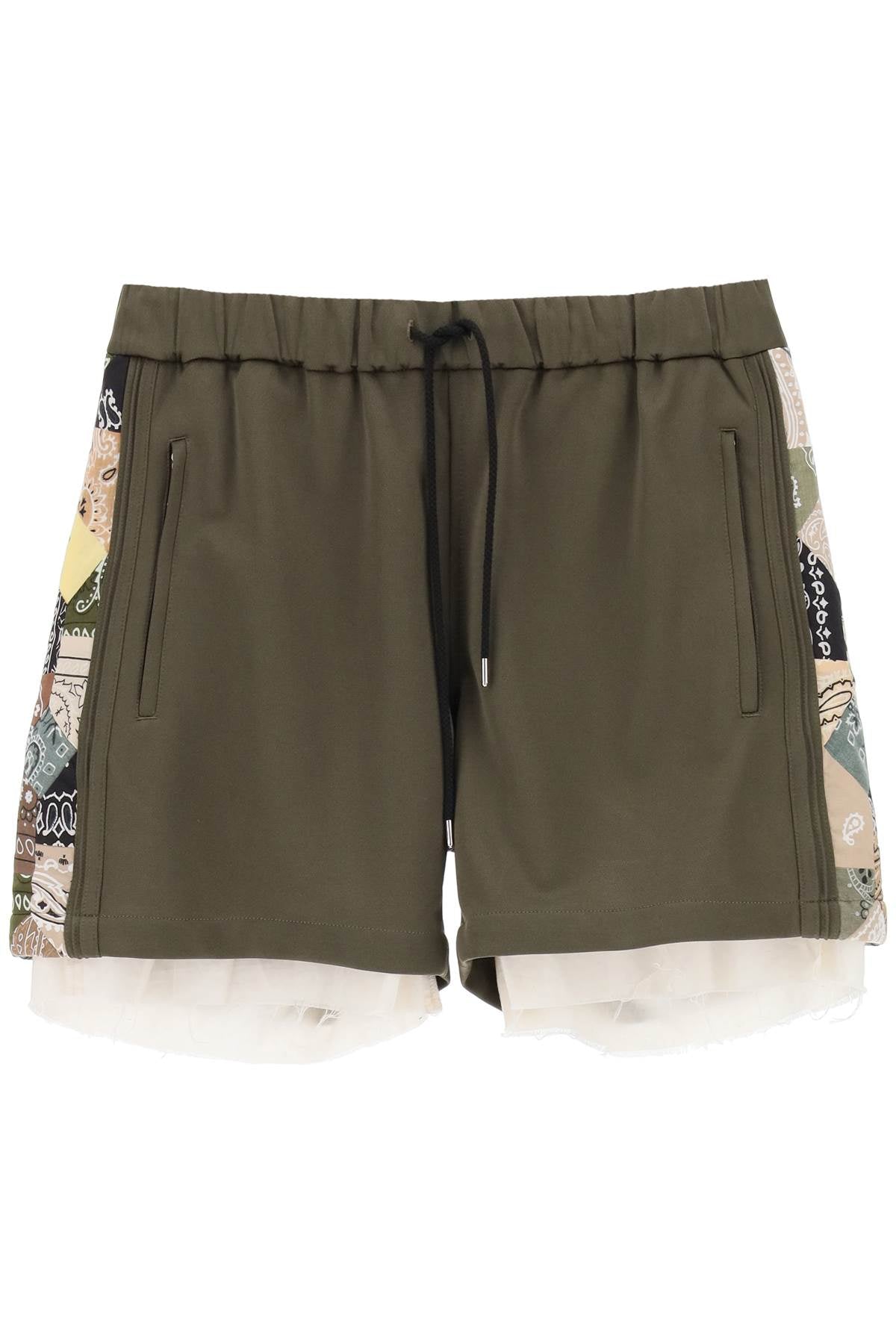 Children Of The Discordance Jersey Shorts With Bandana Bands   Khaki