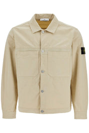 Stone Island Cotton Ripstop Overshirt   Neutral