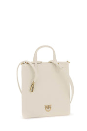 Pinko Leather Mini Tote Bag   White