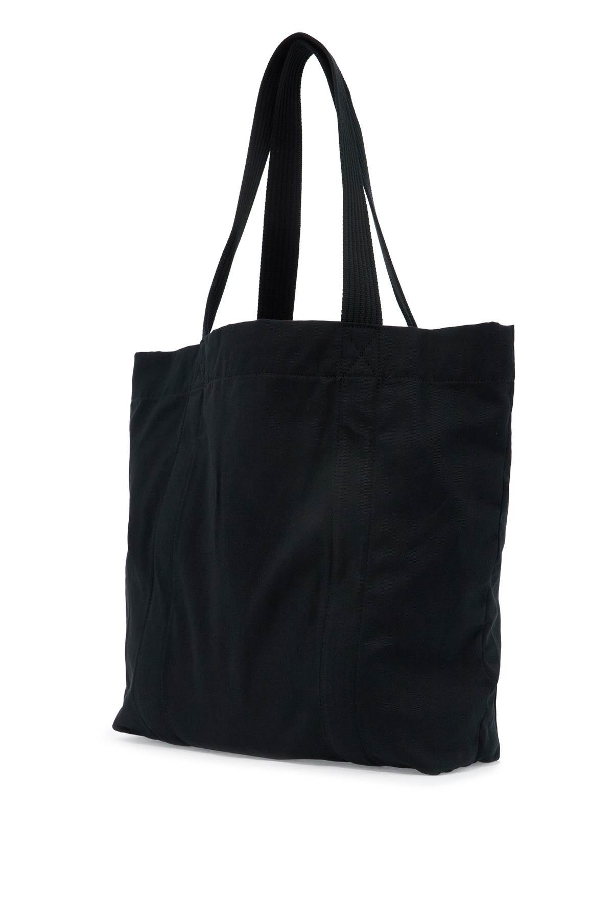 Y 3 Tote Bag With Logo Branding   Black