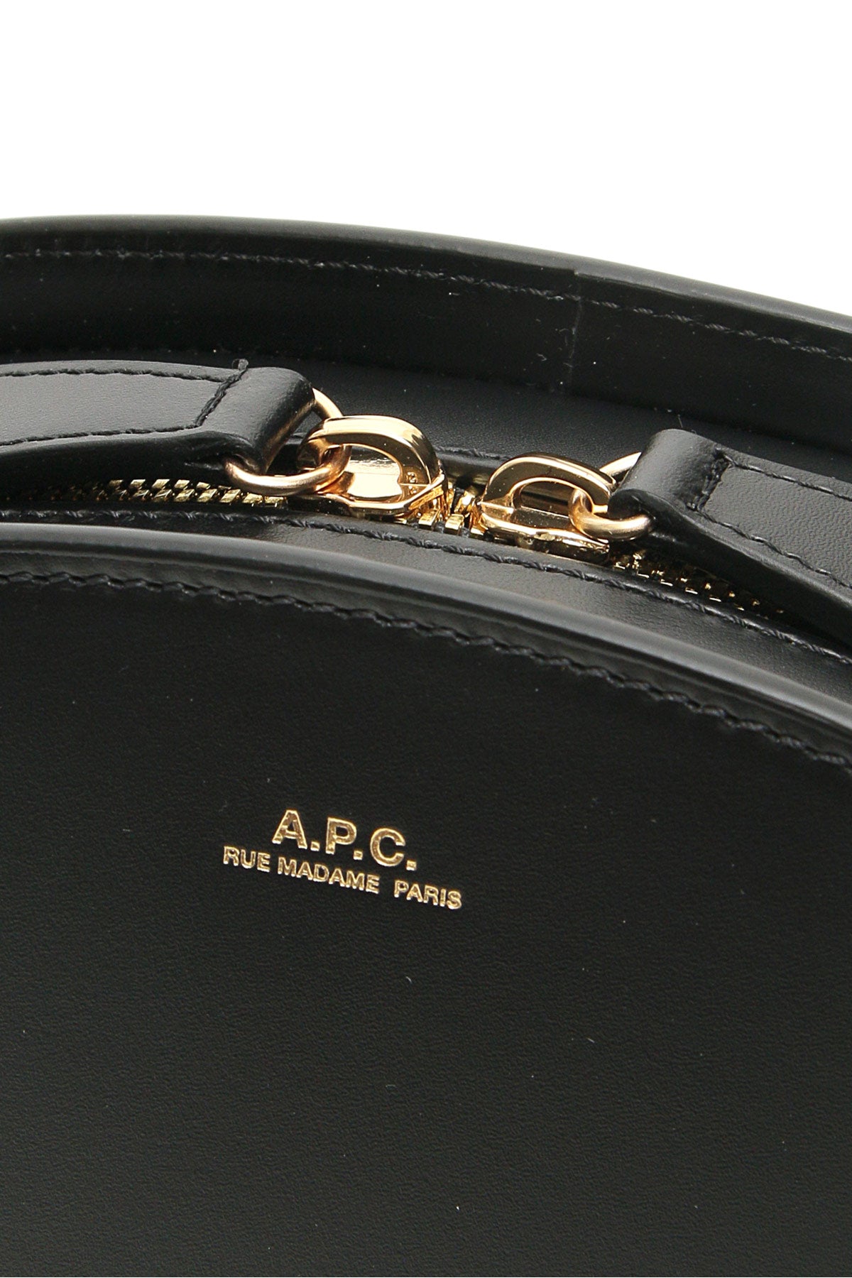 A.P.C. Demi Lune Crossbody Bag   Black