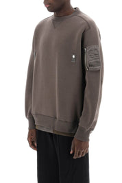 Sacai Double Hem Sweatshirt   Grey