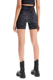 Ganni Animal Print Sports Shorts   Grey