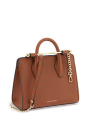 Strathberry Nano Tote Leather Bag   Brown