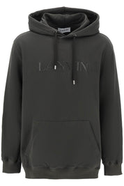 Lanvin Hoodie With Curb Embroidery   Green