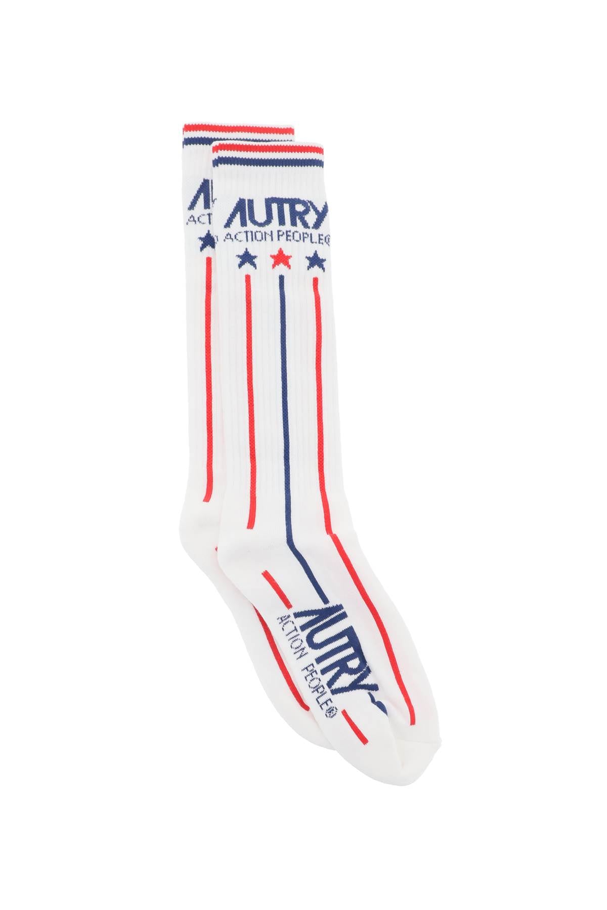 Autry Tennis Socks   White