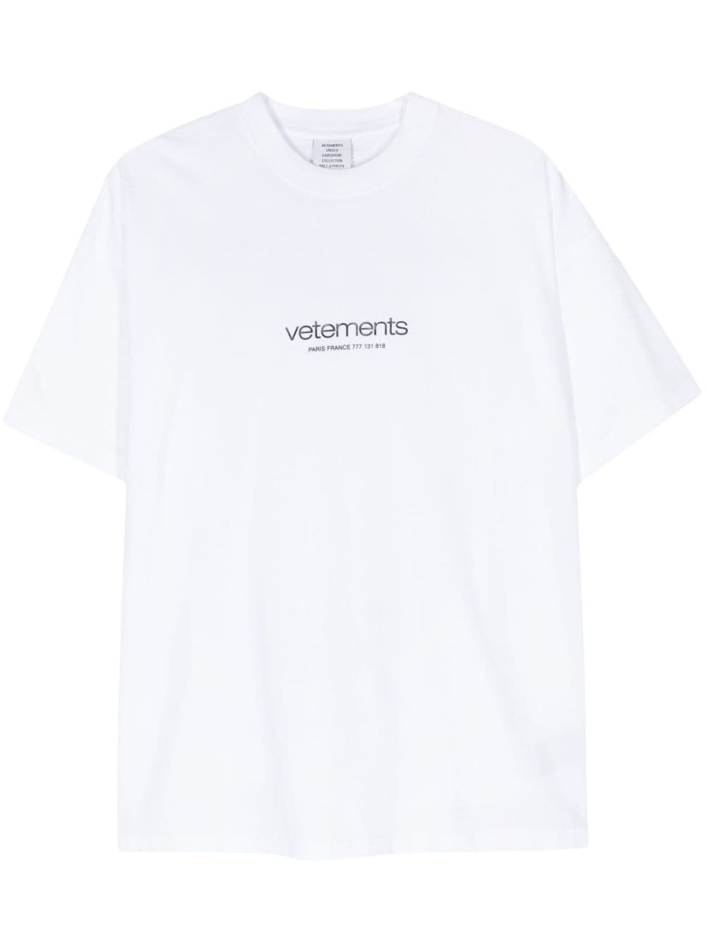 Vetements T Shirts And Polos White