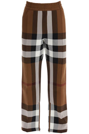 Burberry Check Track Pants   Brown