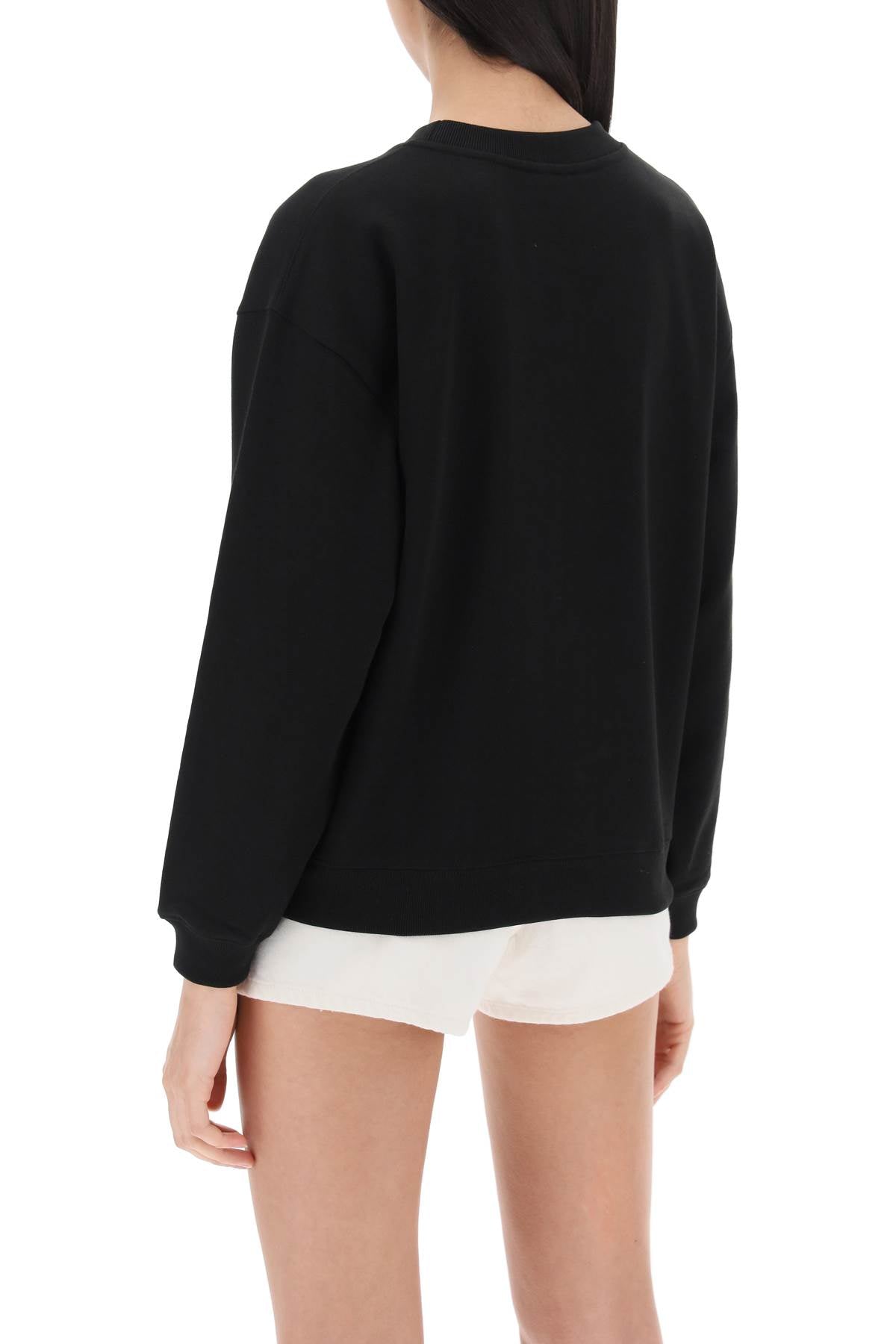 Kenzo Crew Neck Sweatshirt With Embroidery   Black