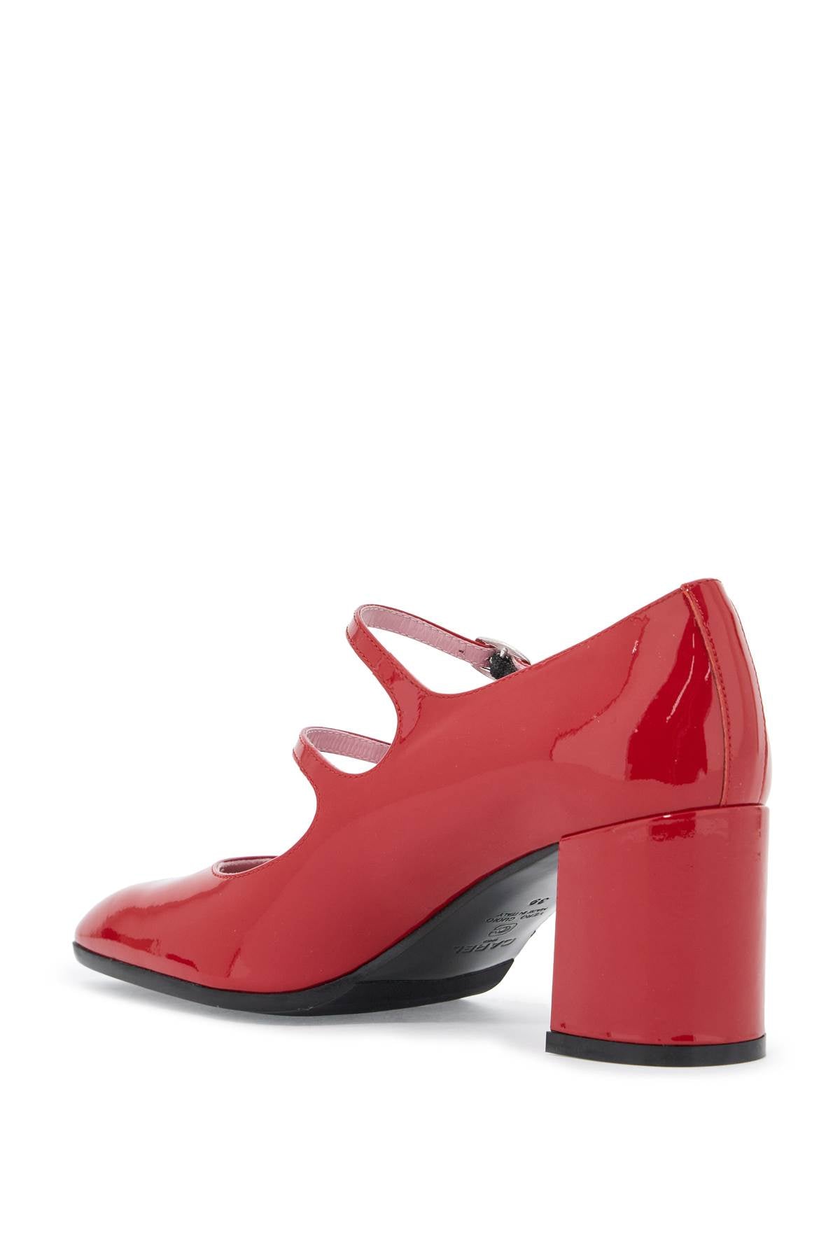 Carel "mary Jane Alice In Patent Leather   Red