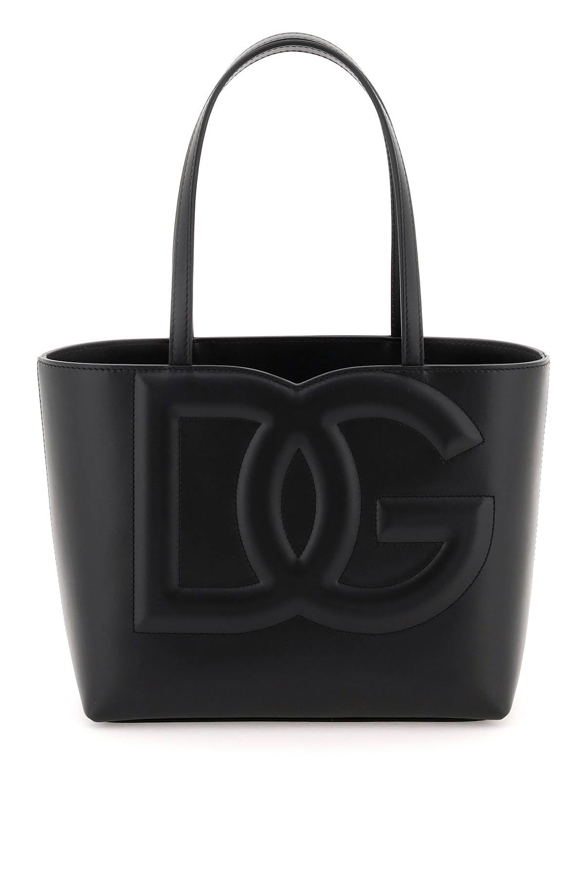 Dolce & Gabbana Dg Logo Small Tote Bag   Black