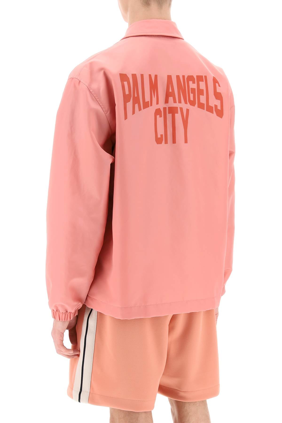 Palm Angels Pa City Coach Jacket   Pink