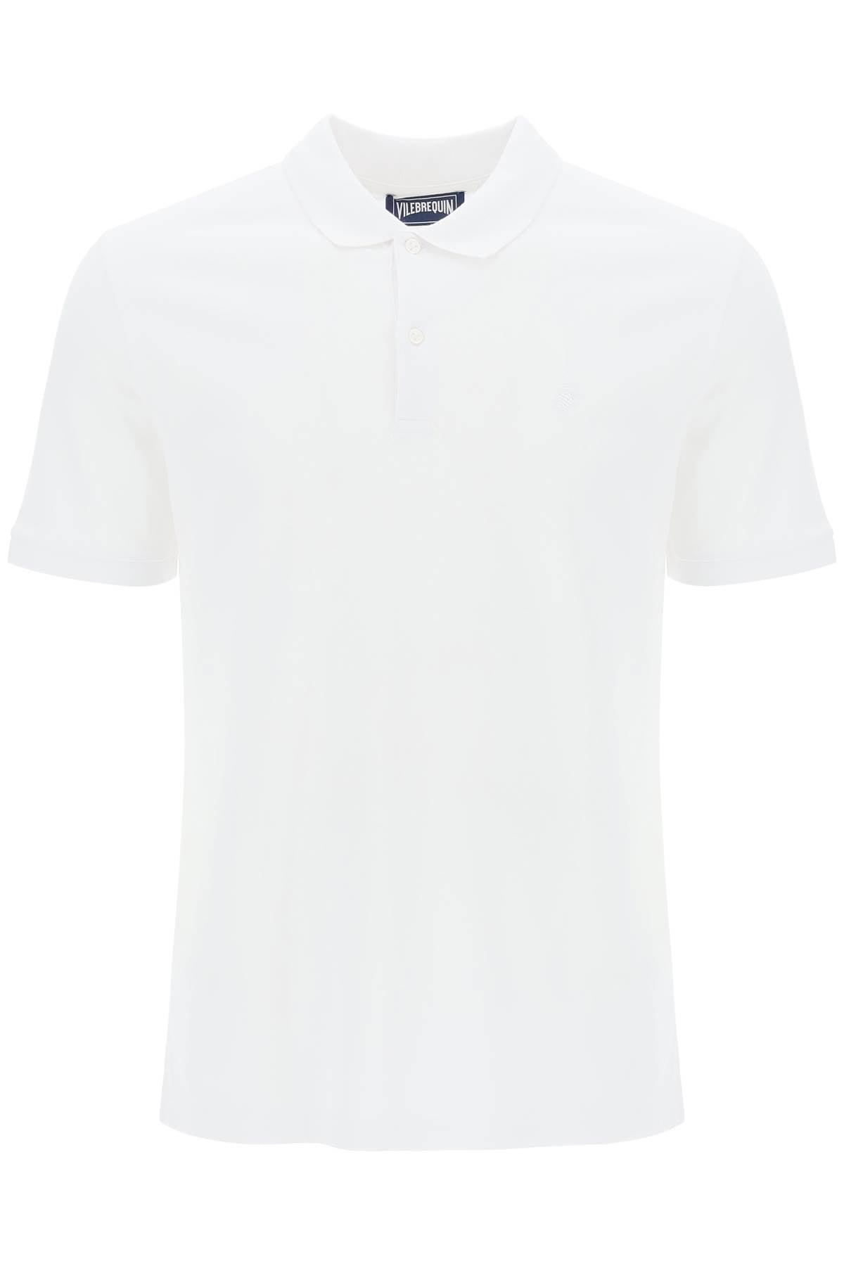 Vilebrequin Regular Fit Cotton Polo Shirt   White