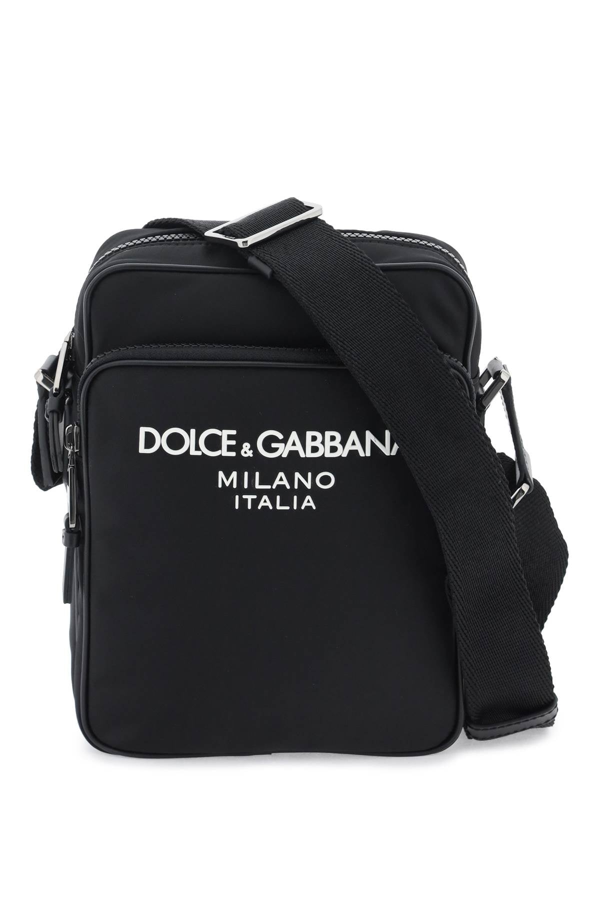 Dolce & Gabbana Nylon Crossbody Bag   Black