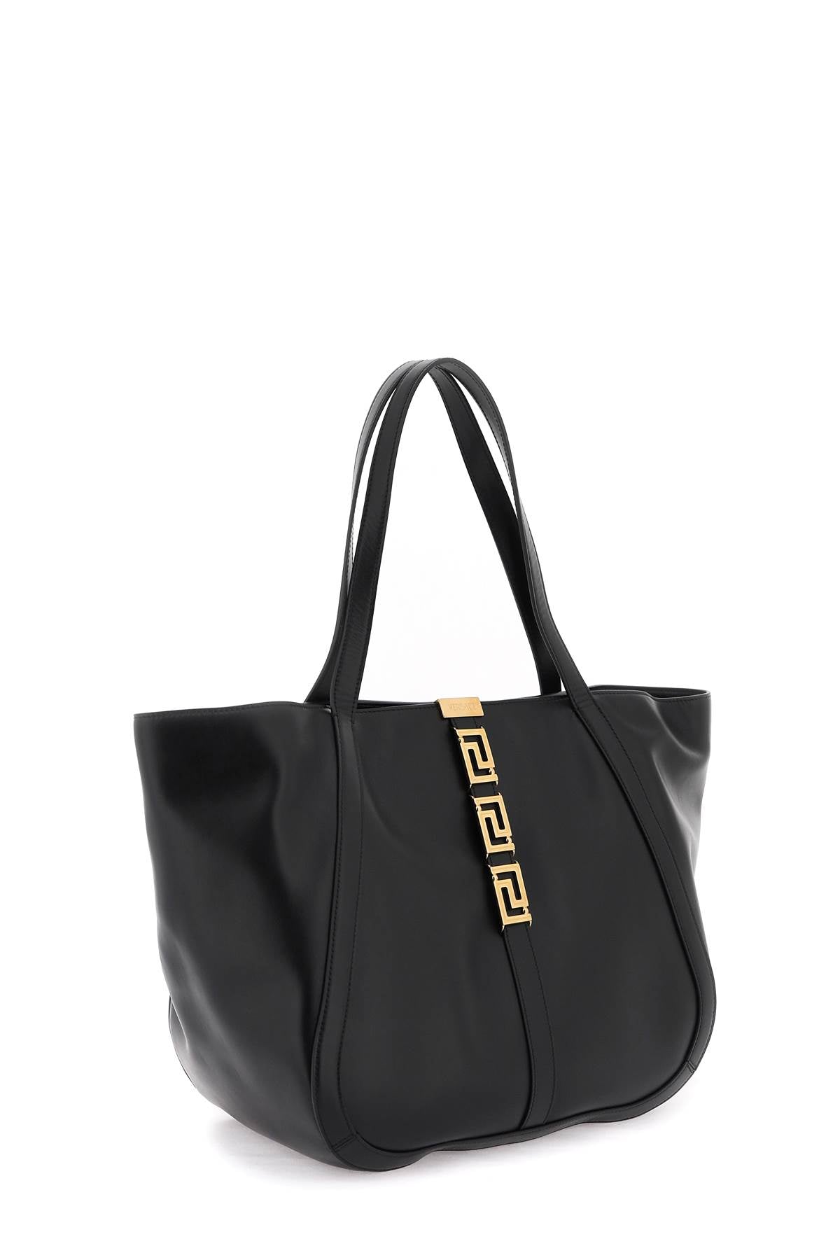 Versace Greca Goddess Tote Bag   Black