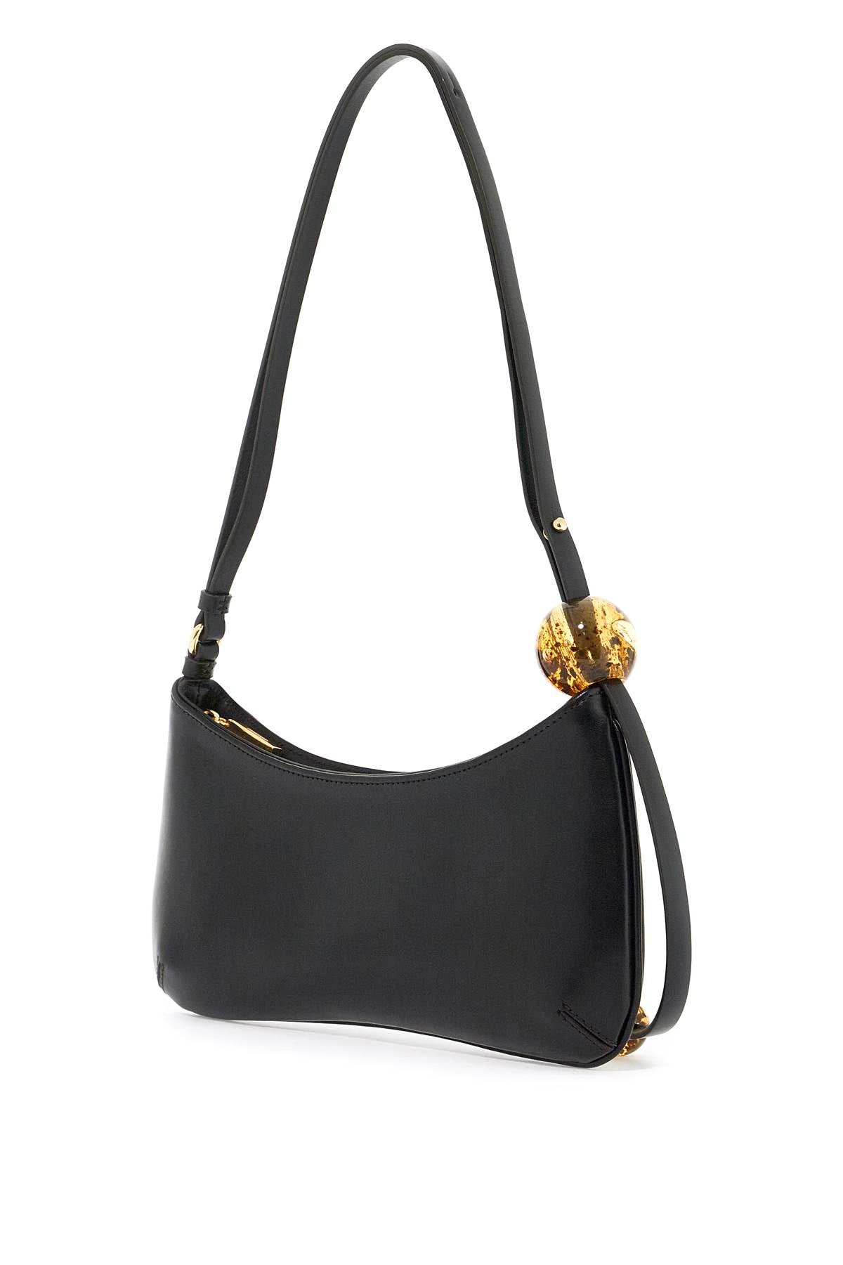 Jacquemus Le Bisou Perle Shoulder Strap   Black