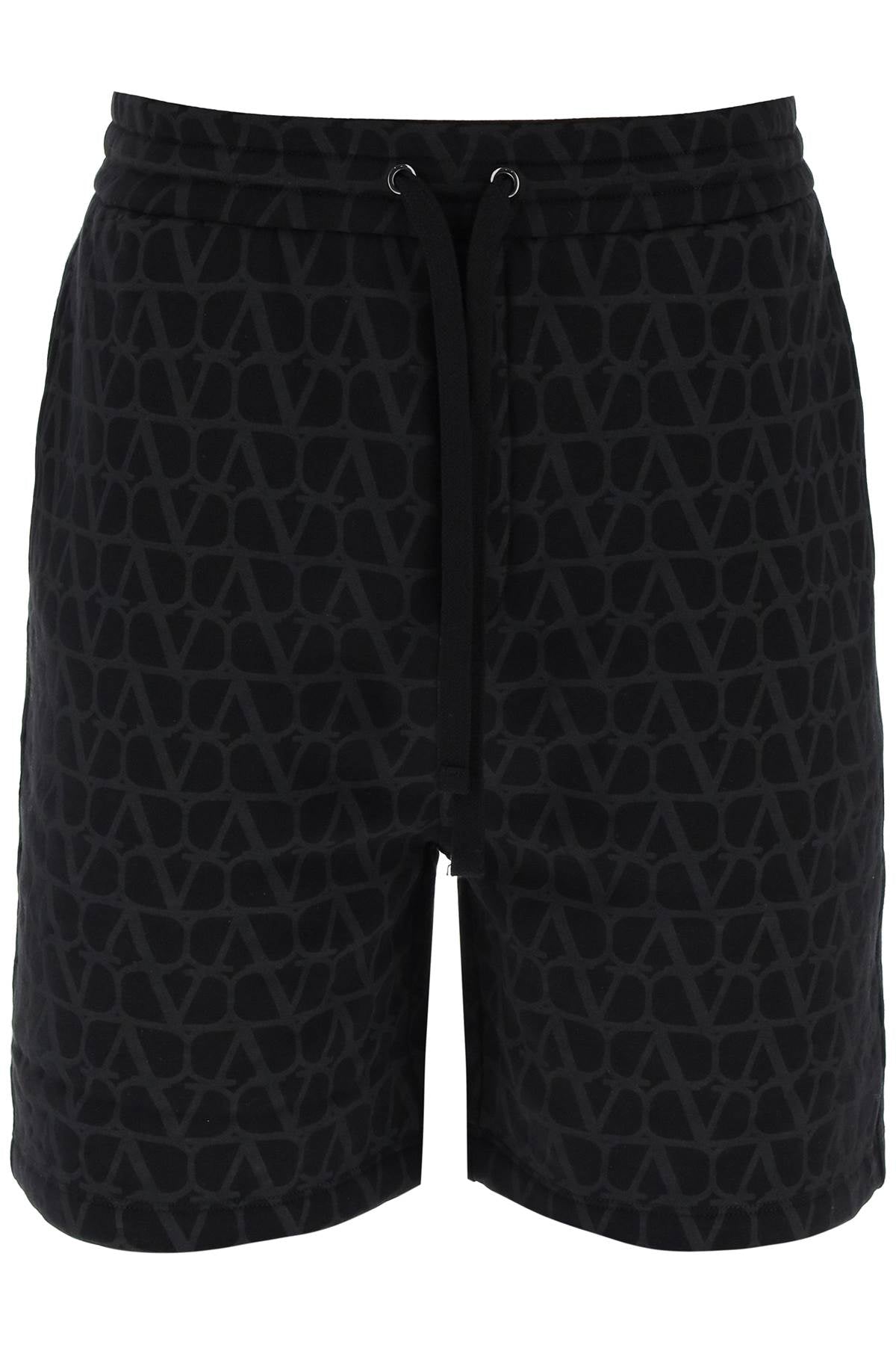 Valentino Garavani Toile Iconographe Sweatshorts   Black