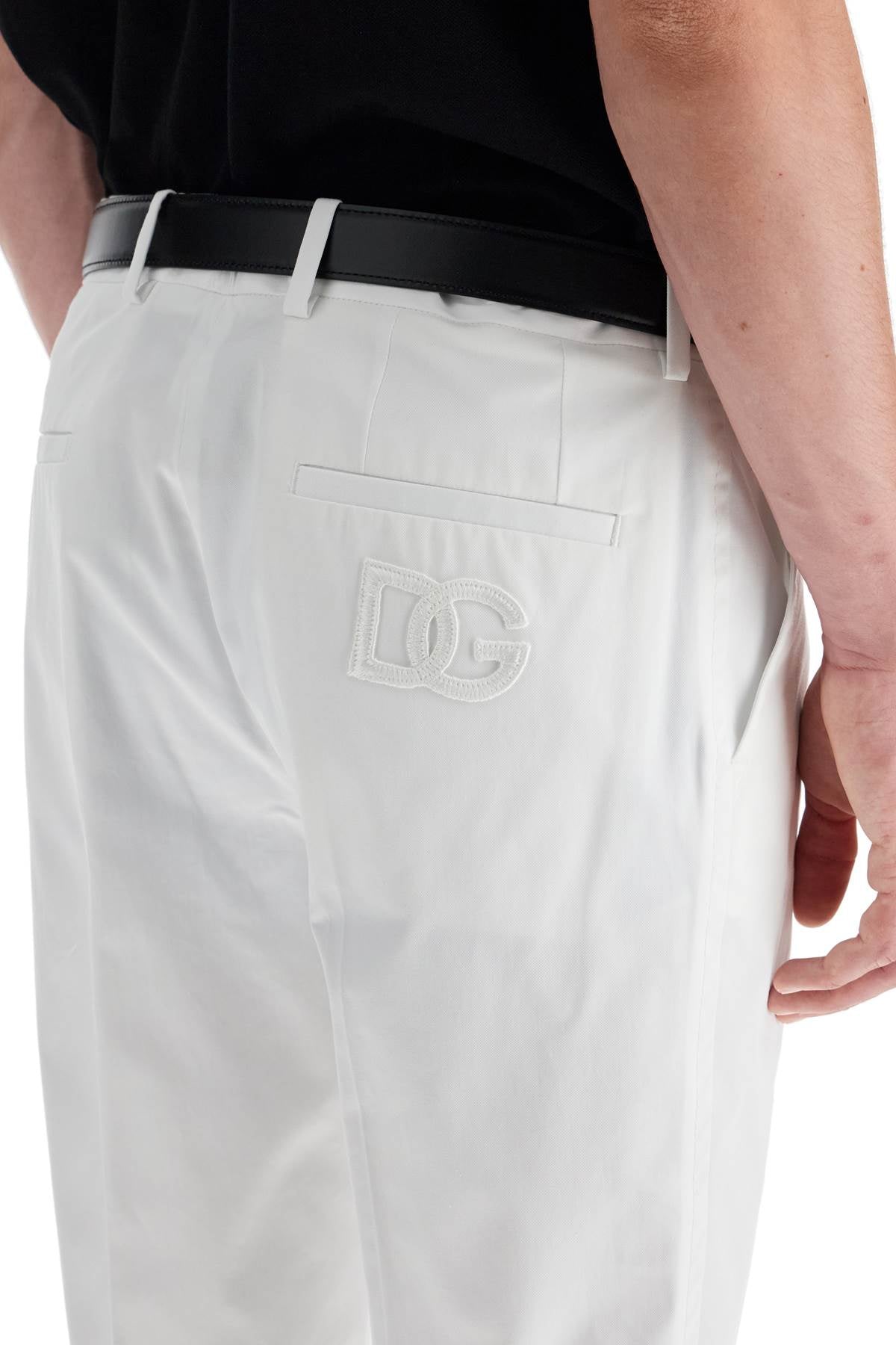 Dolce & Gabbana Stretch Cotton Bermuda Shorts   White