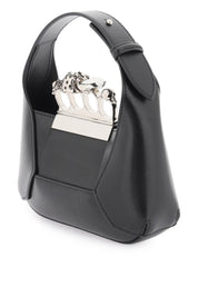 Alexander Mcqueen The Jewelled Hobo Mini Bag   Black