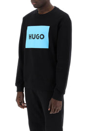 Hugo Duragol Logo Box Sweatshirt   Black