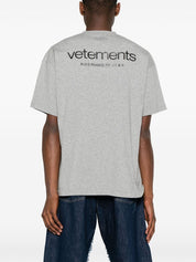 Vetements T Shirts And Polos Grey