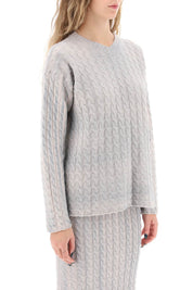 Paloma Wool Ainhoa Cable Knit Sweater   Grey