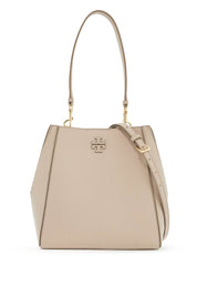 Tory Burch Mcgraw Bucket Bag   Grey