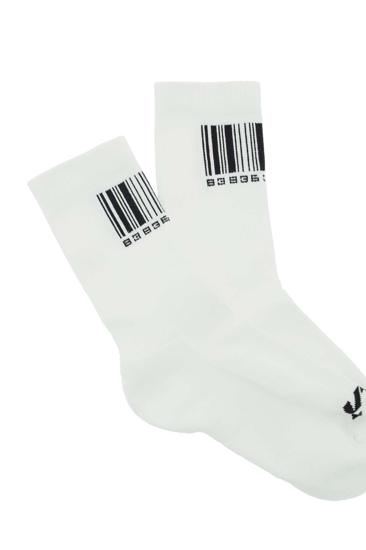 Vtmnts Barcode Socks   White