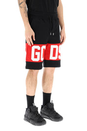 Gcds Sweatshorts With Logo Bands   Black