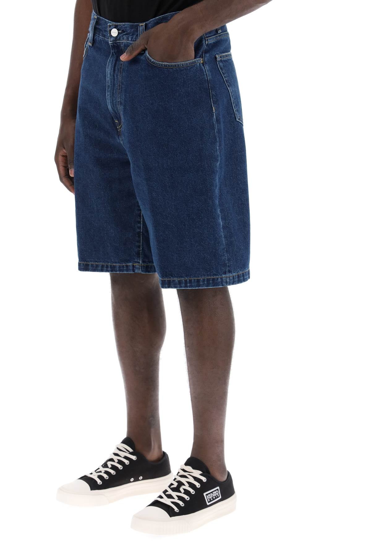 Carhartt Wip Landon Denim Shorts   Blue