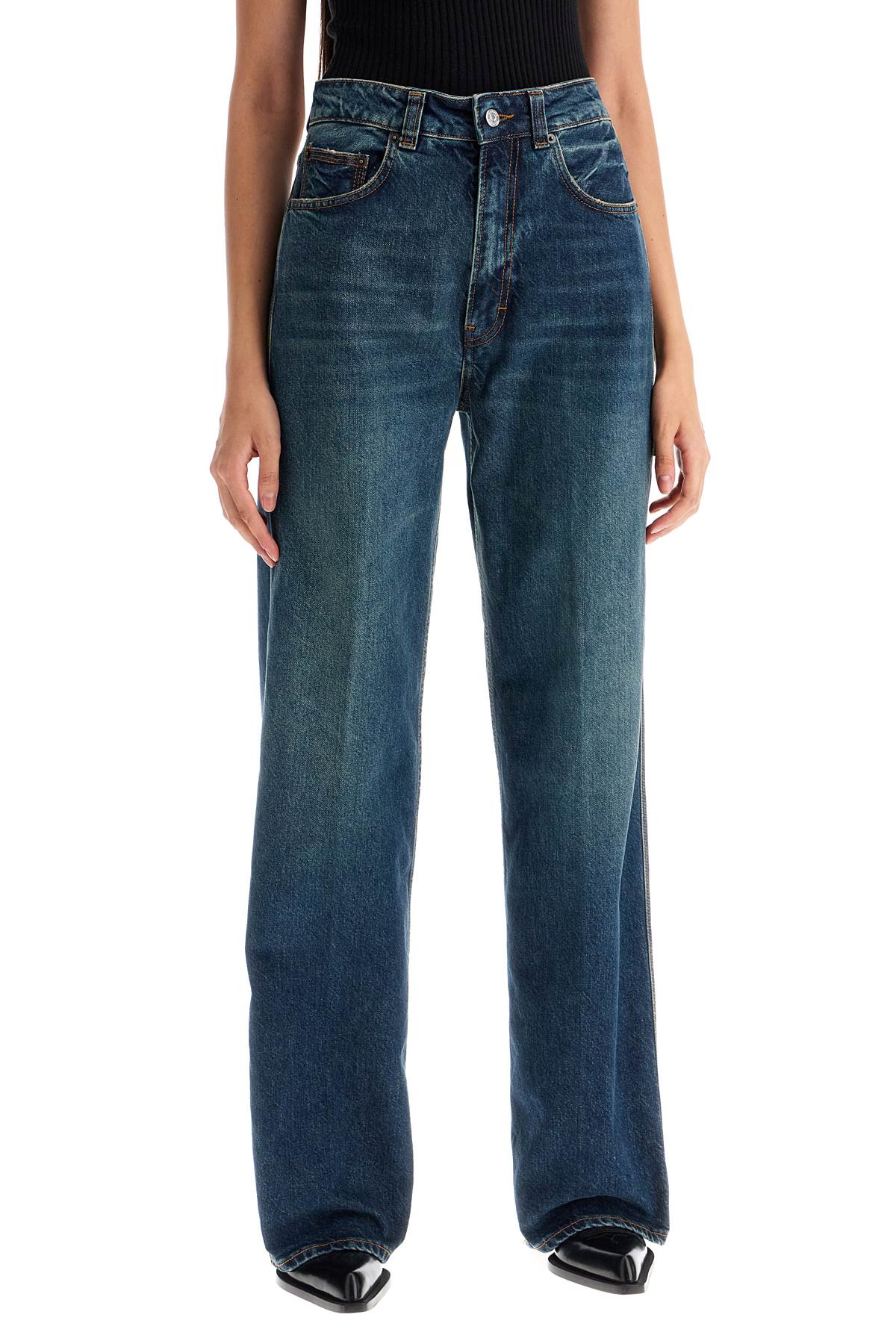 Haikure "winona Straight Leg Jeans For   Blue