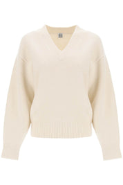 Toteme Wool And Cashmere Sweater   White