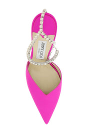 Jimmy Choo Saeda 100 Satin Pumps   Fuchsia