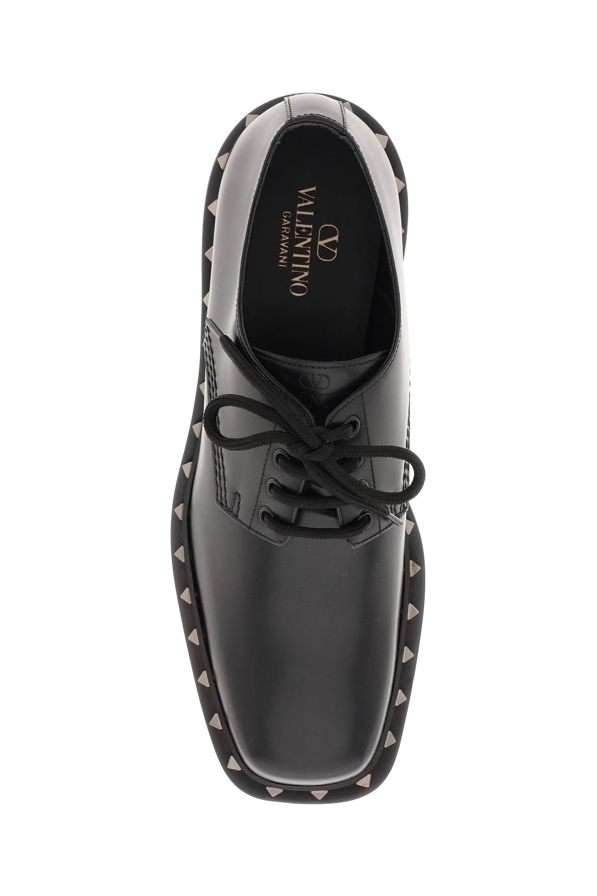 Valentino Garavani 'Rockstud M Way' Derby Shoes   Black