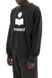 Marant Mikoy Flocked Logo Sweatshirt   Black