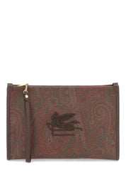 Etro Paisley Pouch With Embroidery   Red