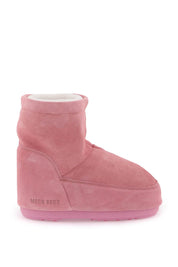 Moon Boot Icon Low Suede Snow Boots   Pink