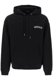 Versace Milano Stamp Hoodie   Black