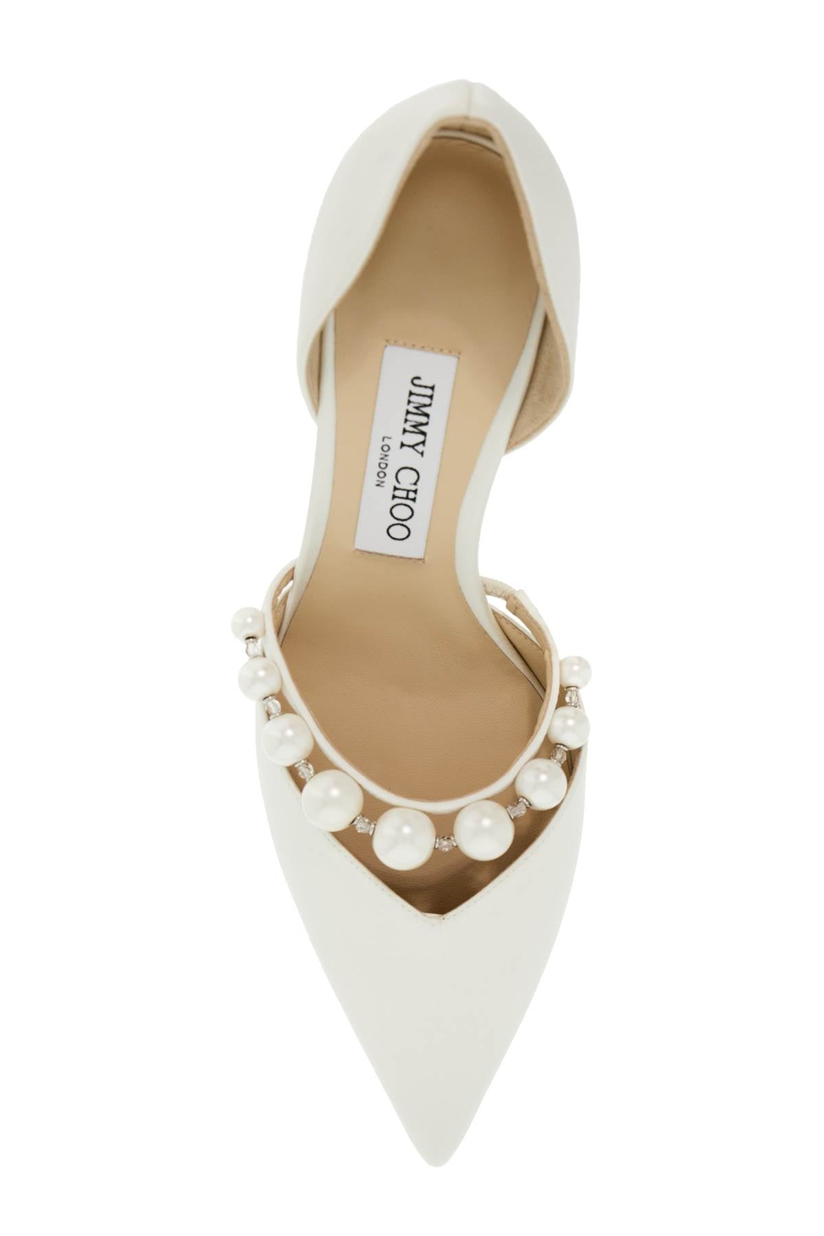 Jimmy Choo Aurelie 65 Pumps With Pearls   White