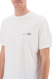 A.P.C. Item T Shirt With Logo Print   White