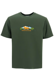 Maison Kitsune "fox Outdoor Profile T Shirt   Green