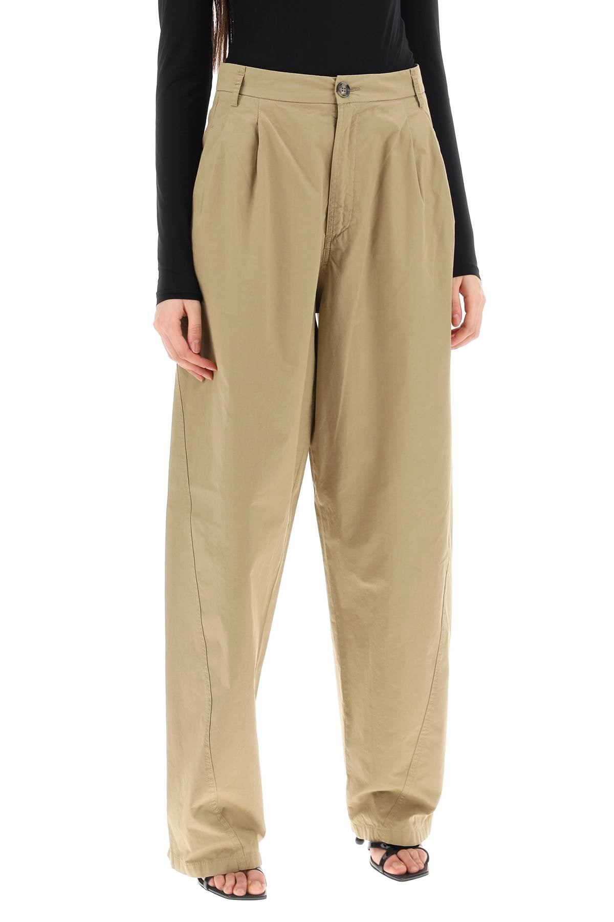 Darkpark 'Phebe' Poplin Pants   Beige