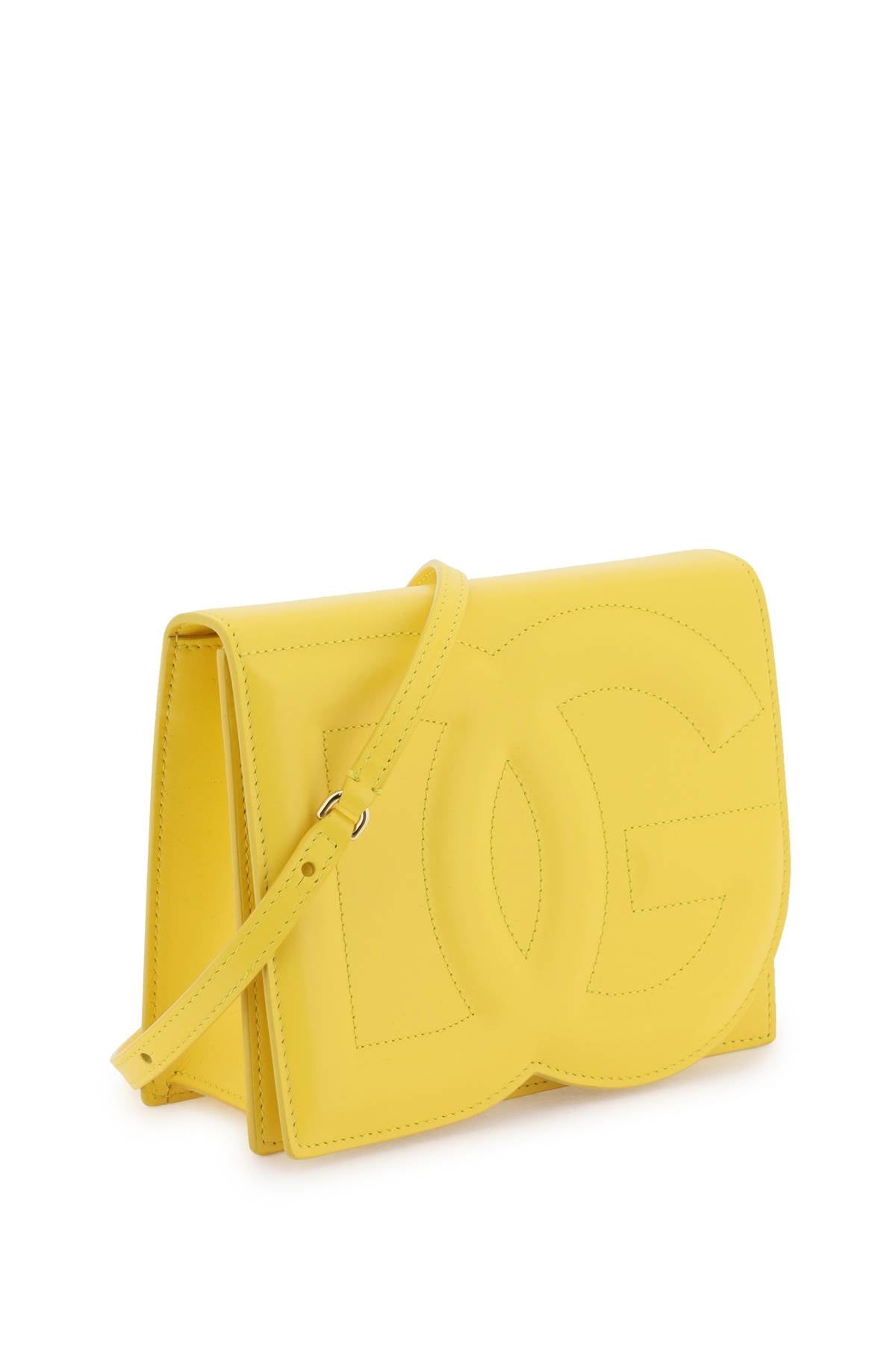 Dolce & Gabbana Dg Logo Crossbody Bag   Yellow