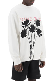 Oamc Whiff Sweatshirt With Graphic Print   White