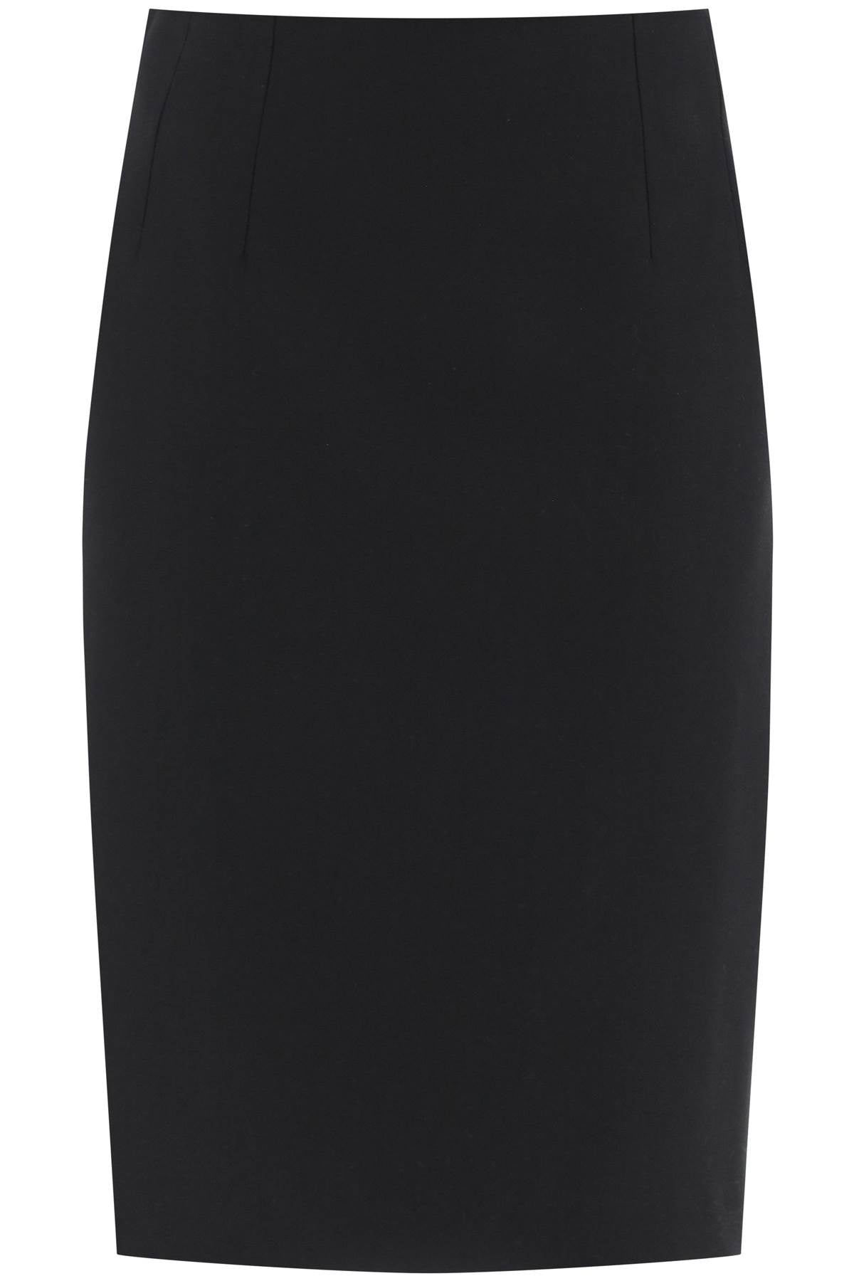 Versace Grain De Poudre Pencil Skirt   Black