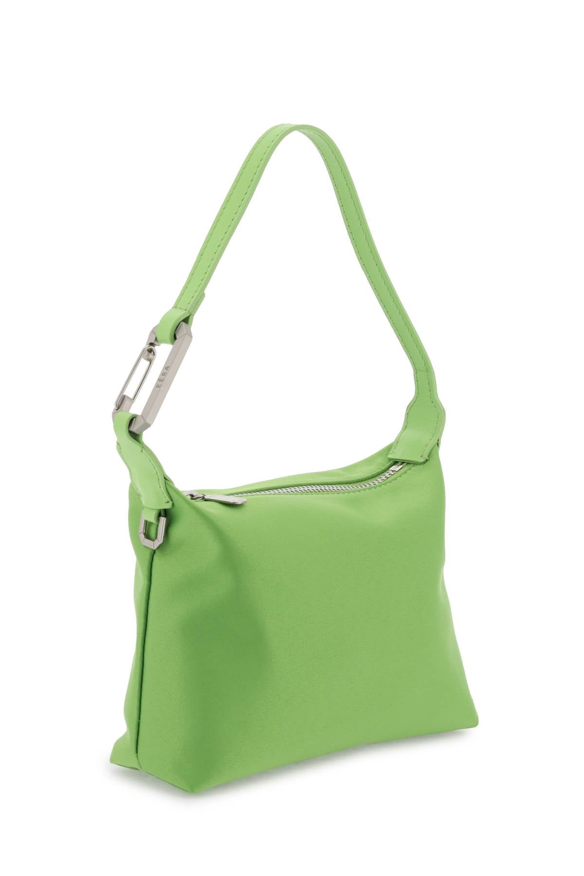 Eera Satin Mini Moon Bag   Green