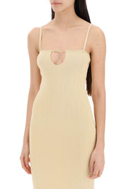 Jacquemus Midi Dress 'The Sierra Bretelles   Neutral